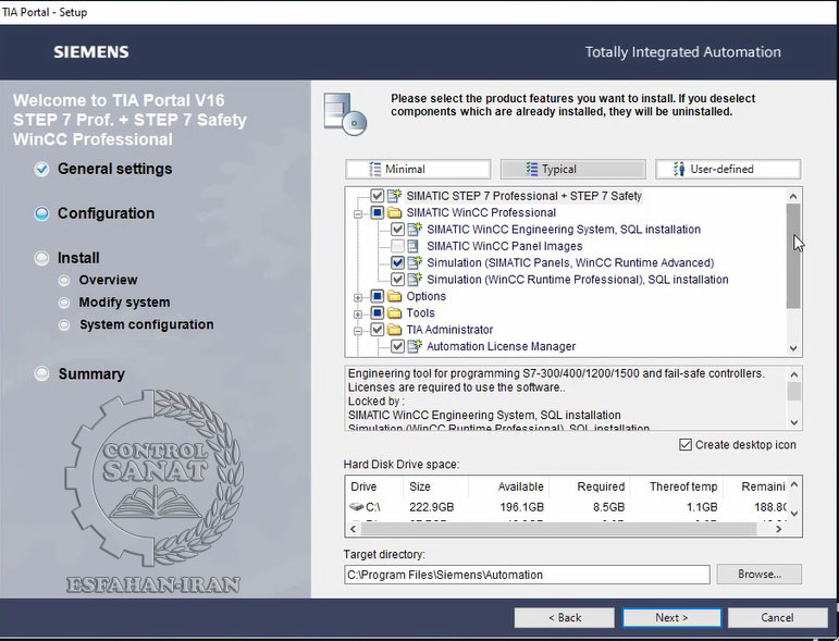 فیلم آموزشی نصب نرم افزار SIEMENS TIA Portal Step7 Professional and WinCC Ver16